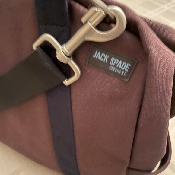 Jack Spade Green St Brown Canvas Duffle Bag. 20 in. - Picture 6 of 7